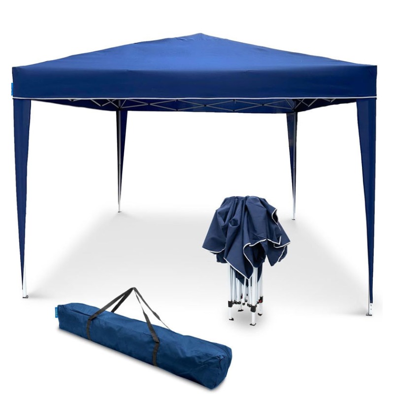 Outdoor Camping Exhibition - Tenda Gazebo Dobrável Portátil 3x3m com