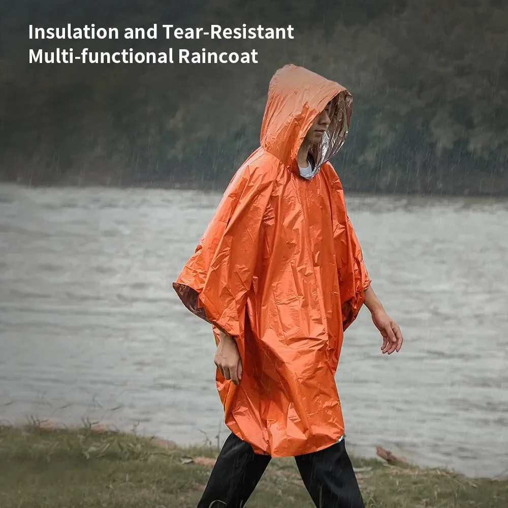 Camping Rain Poncho - Capa de chuva de emergência poncho