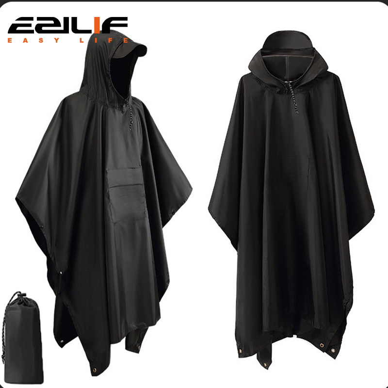 Camping Rain Poncho - Capa de chuva militar 3 em