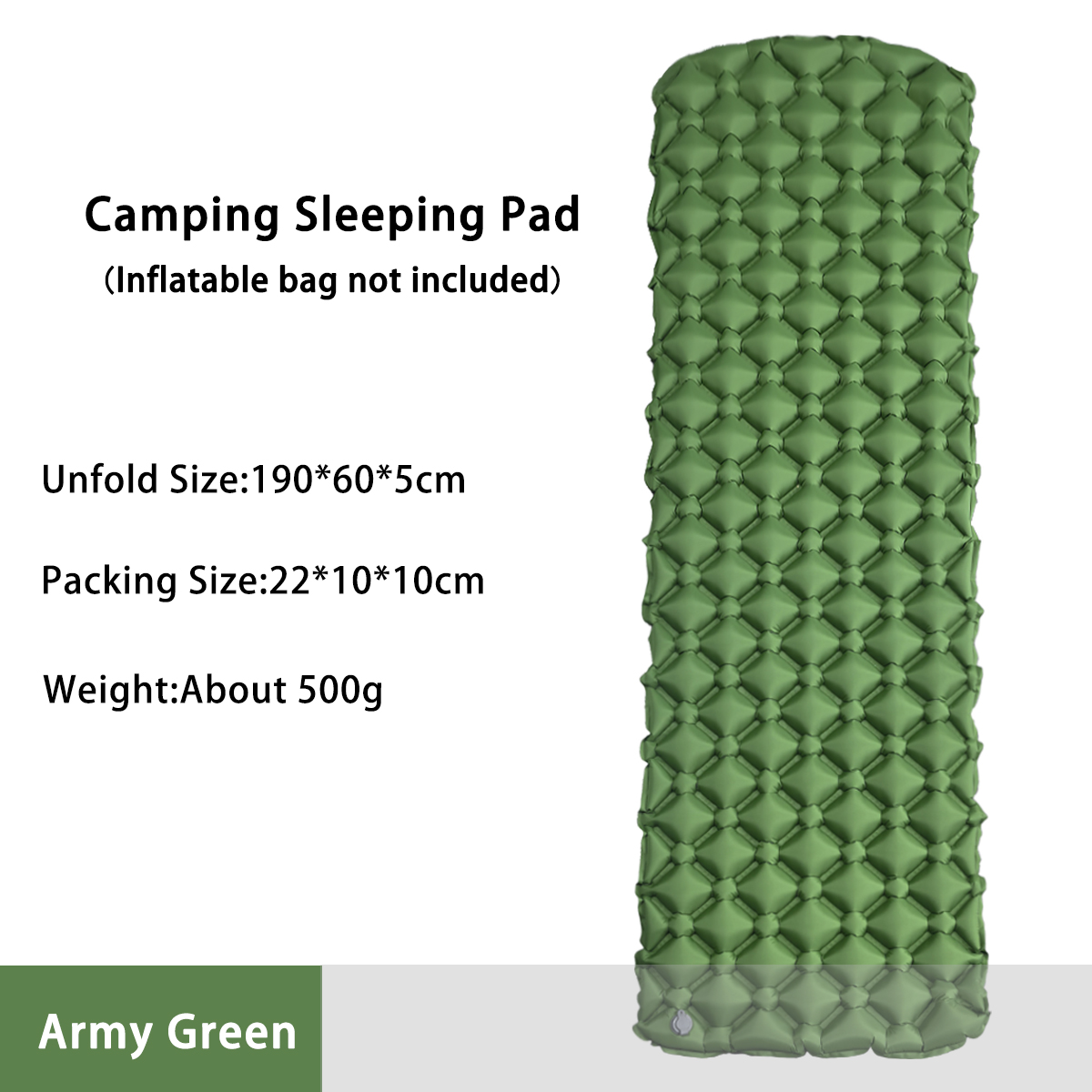 Outdoor Camping Rugs - Colchão Inflável para Camping em Tenda,