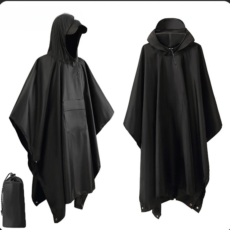 Capa de chuva militar 3 em 1,  - Camping Rain Poncho avaliação e preço