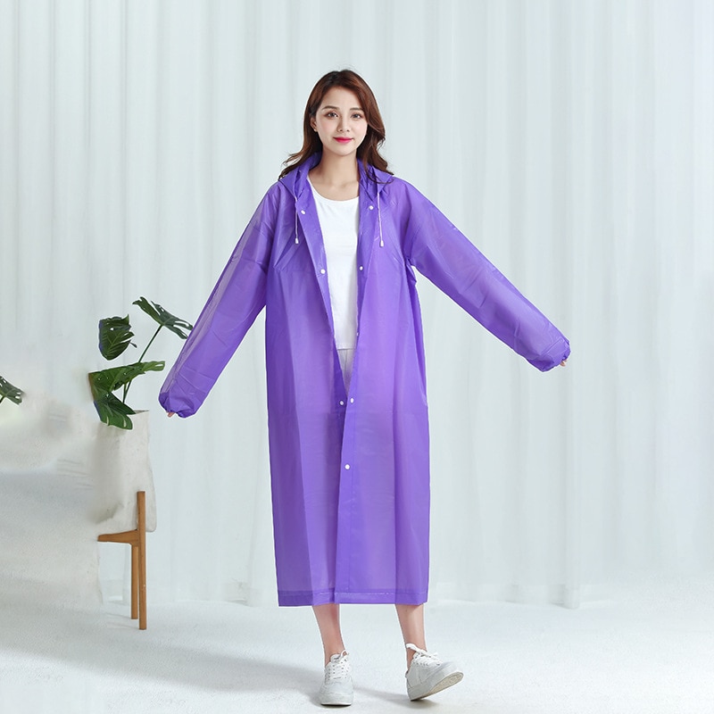 1 peça Capa de Chuva com Capuz - Camping Rain Poncho avaliação e preço