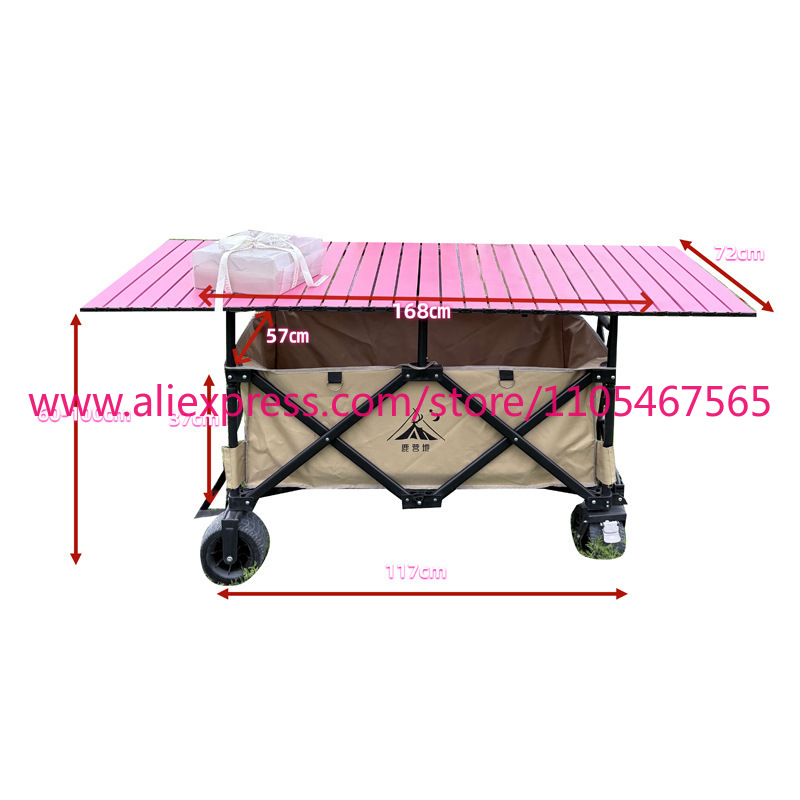 1 unidade de carrinho dobrável - Outdoor Camping Trolley avaliação e preço