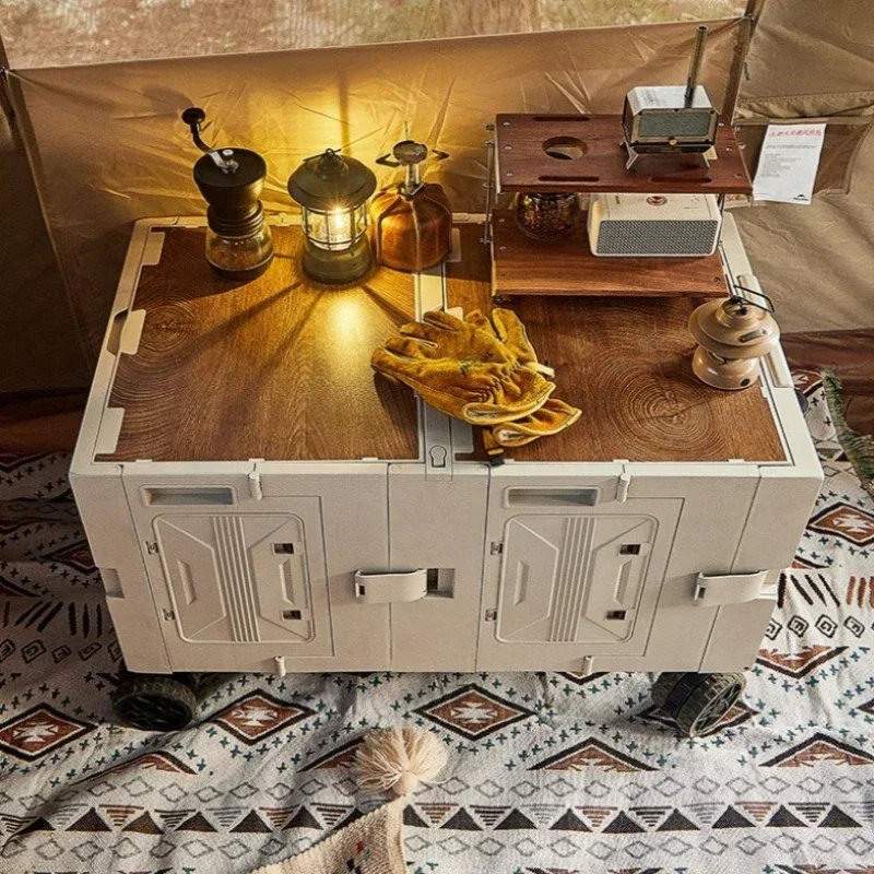 Mesa de piquenique multifuncio - Outdoor Camping Trolley avaliação e preço