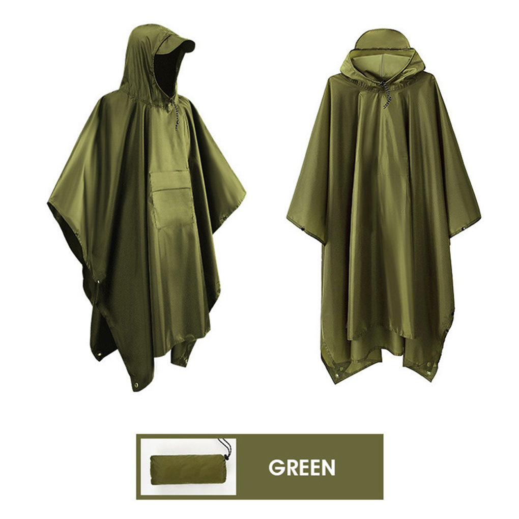 Poncho de Chuva Impermeável, C - Camping Rain Poncho avaliação e preço