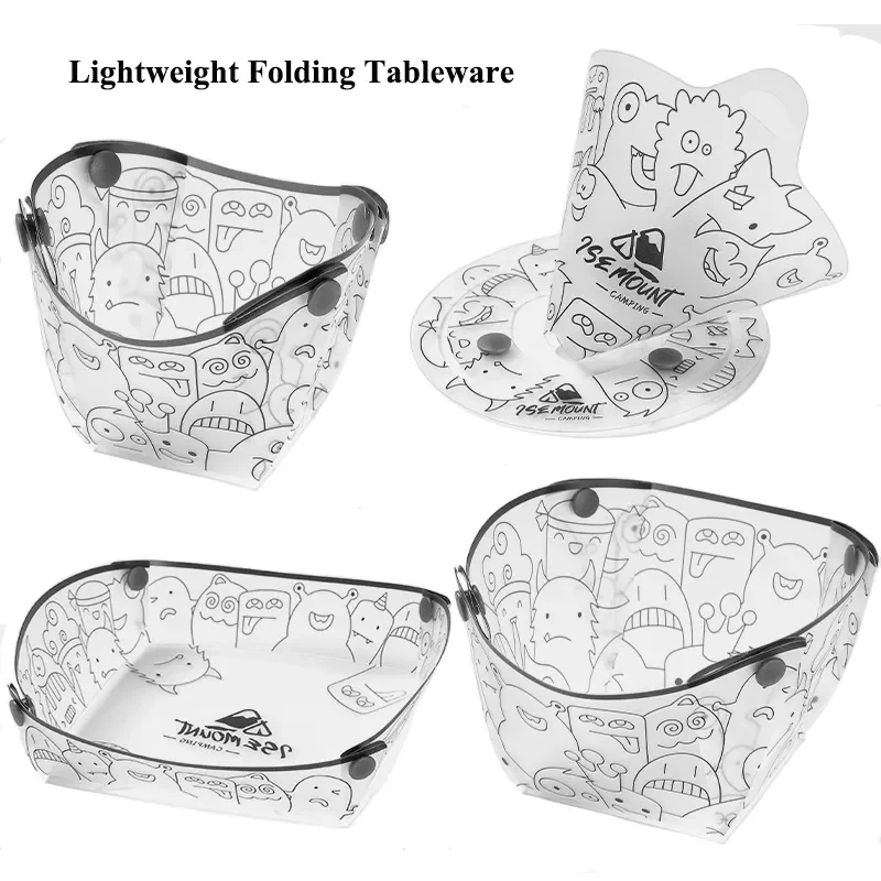 Louça dobrável multiúso, ao ar - Outdoor Camping Dining Set avaliação e preço