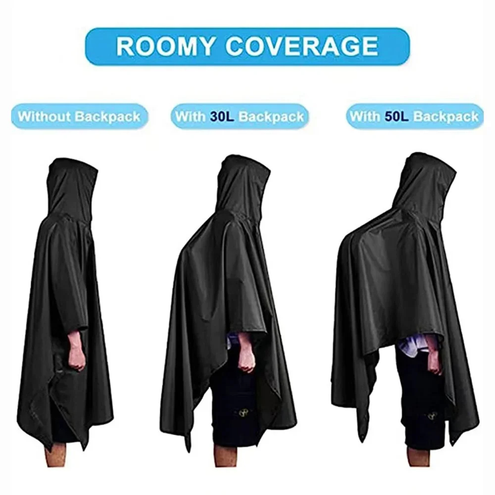 Capa de chuva militar 3 em 1,  - Camping Rain Poncho avaliação e preço