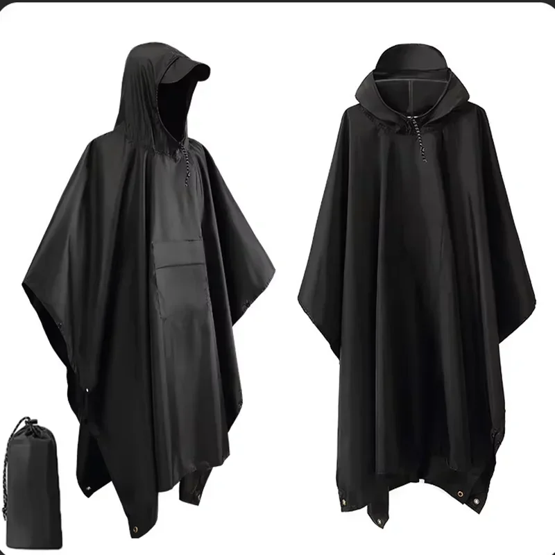 2026 Poncho de Chuva com Capuz - Camping Rain Poncho avaliação e preço