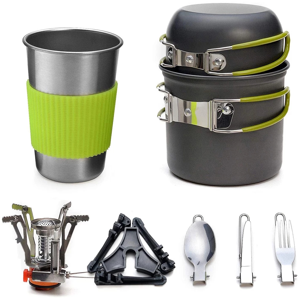 Kit de panelas de acampamento  - Outdoor Camping Dining Set avaliação e preço