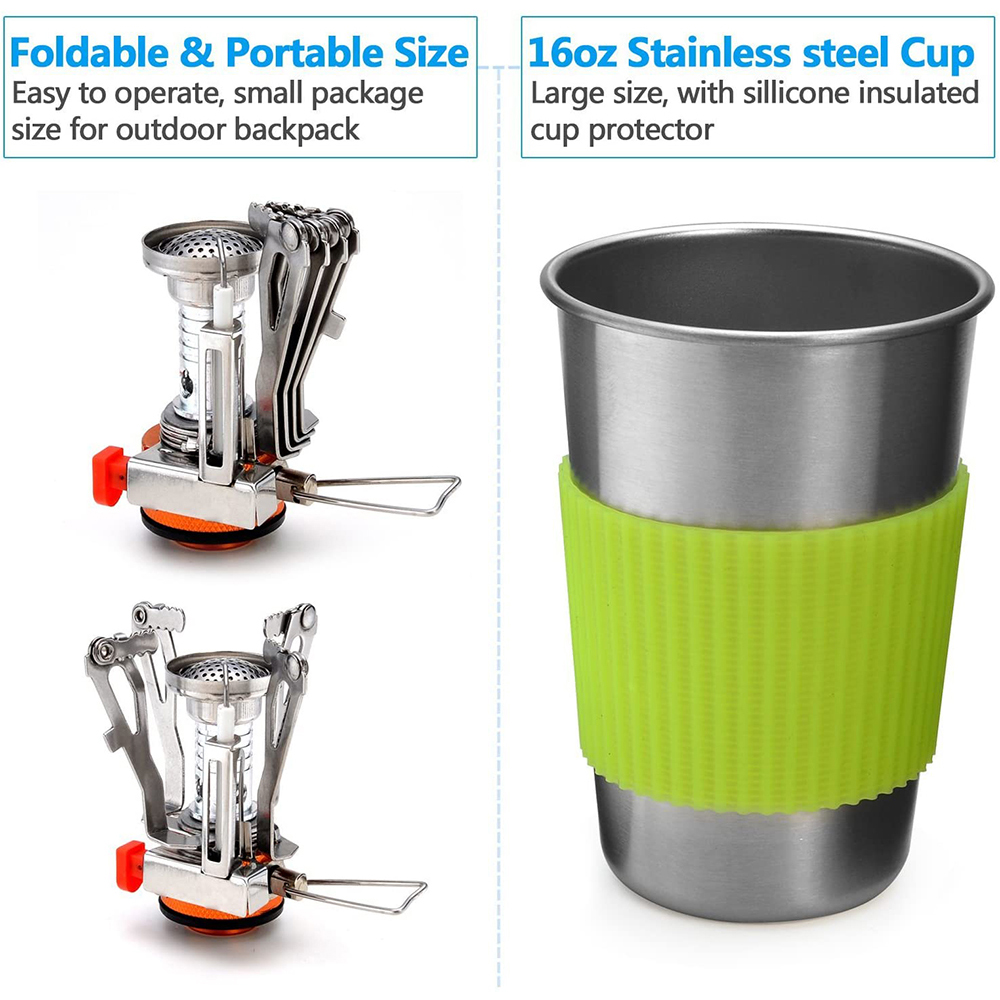 Kit de panelas de acampamento  - Outdoor Camping Dining Set avaliação e preço